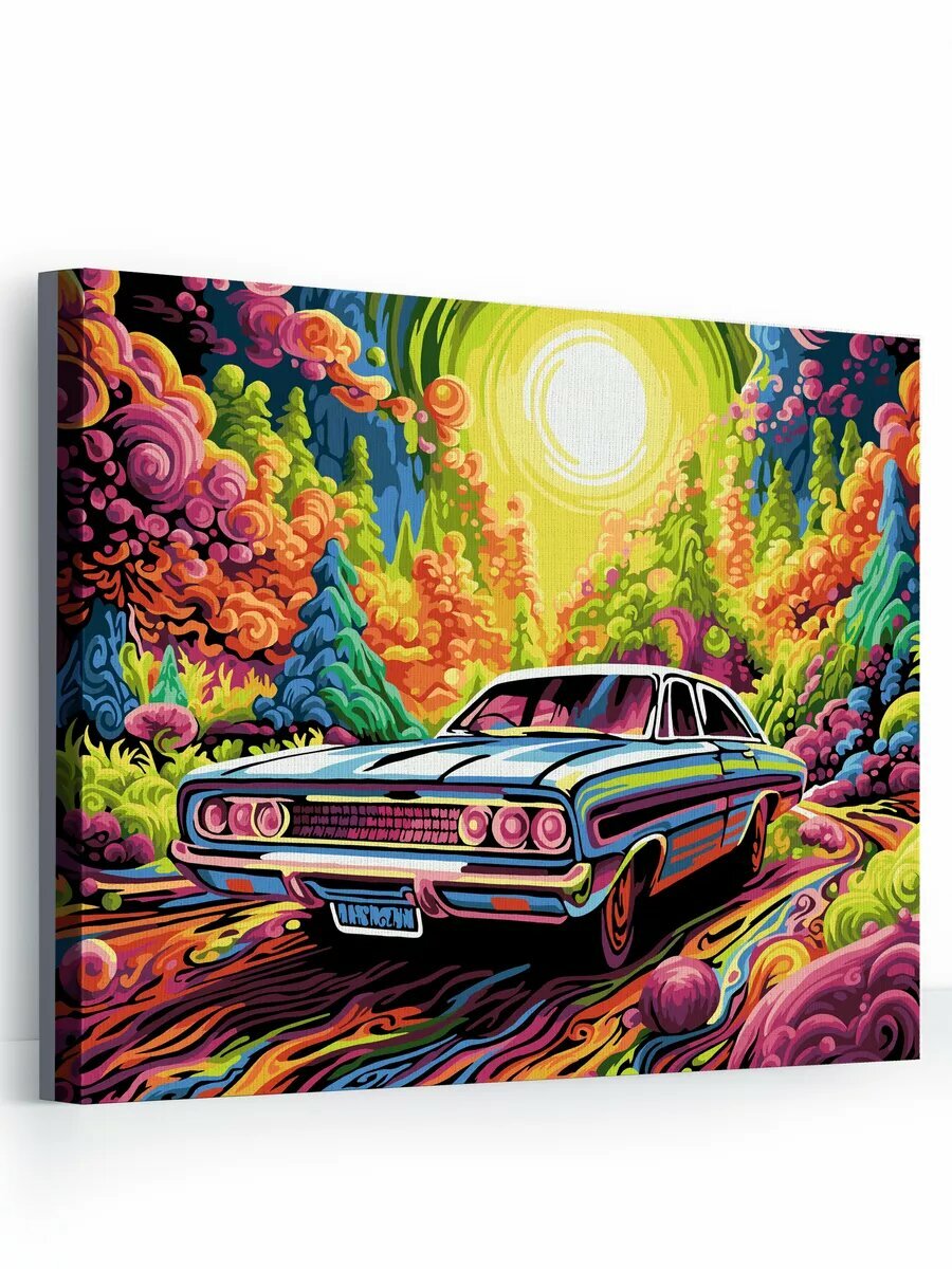 Картина по номерам на холсте с подрамником 40х50 см Поп арт вояж