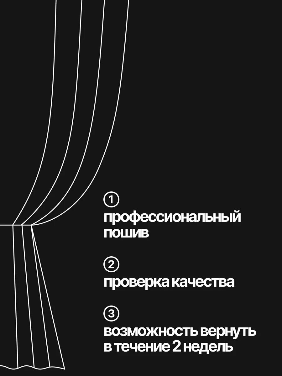 Шторы в спальню блэкаут плотные 2 шт 200х270 — фото 1