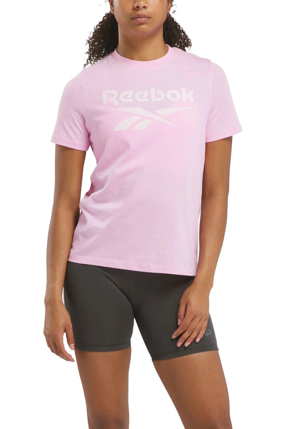 Футболка спортивная Reebok Identity Big Logo, размер L, розовый