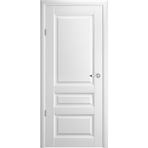 Межкомнатная дверь (комплект) Albero Эрмитаж-2 Винил / Белый / Глухое 70х200 межкомнатная дверь комплект albero рим винил серый глухое 60х200