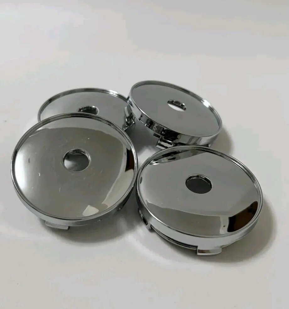 Колпачки заглушки на литые диски Универсальные Хром 60 / 56 мм 4 шт.