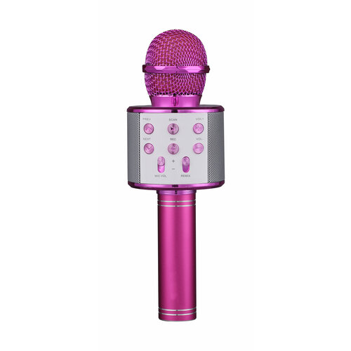FunAudio G-800 Pink Беспроводной микрофон. Поддержка файлов: MP3, WMA. Bluetooth V4.0 + EDR. 3W беспроводной микрофон караоке funaudio g 800 pink