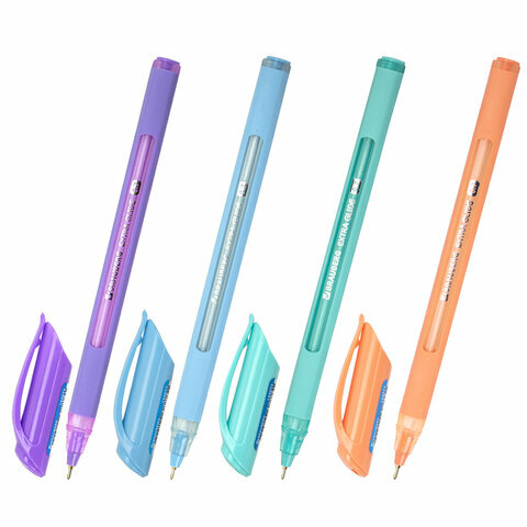 Ручка шариковая масляная BRAUBERG Extra Glide черный 1 мм - фото №1