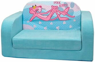 Мягкий детский раскладной диван "Розовая пантера"
