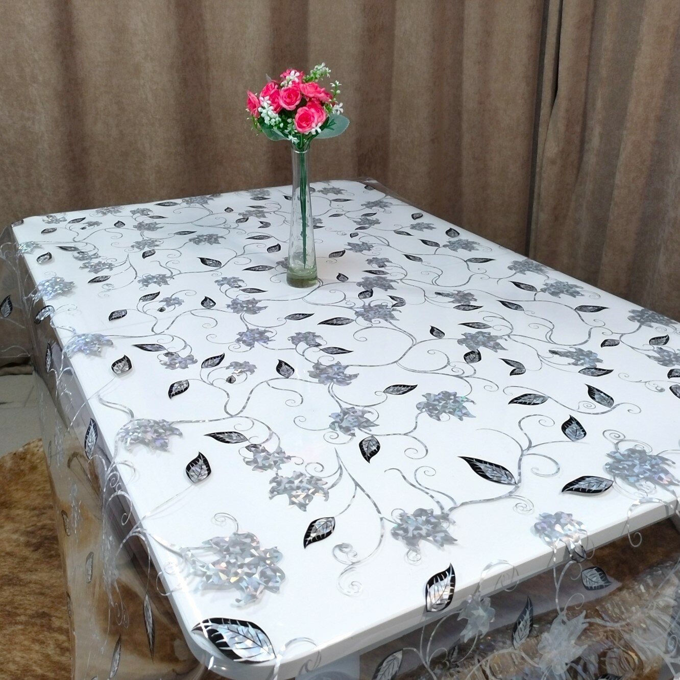 фото Мягкое стекло с рисунком, размер 100х200 см