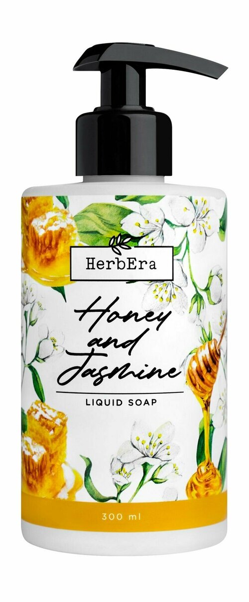 Жидкое мыло с ароматом меда и жасмина / HerbEra Honey and Jasmine Liquid Soap