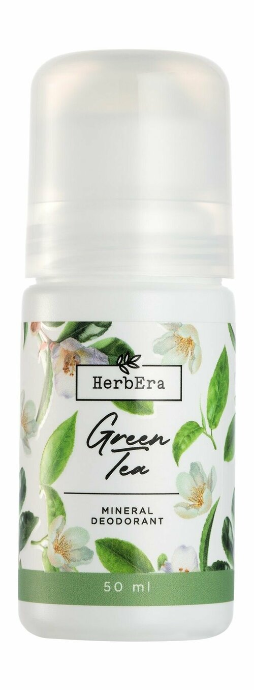 Минеральный шариковый дезодорант с ароматом зеленого чая / HerbEra Green Tea Mineral Deodorant