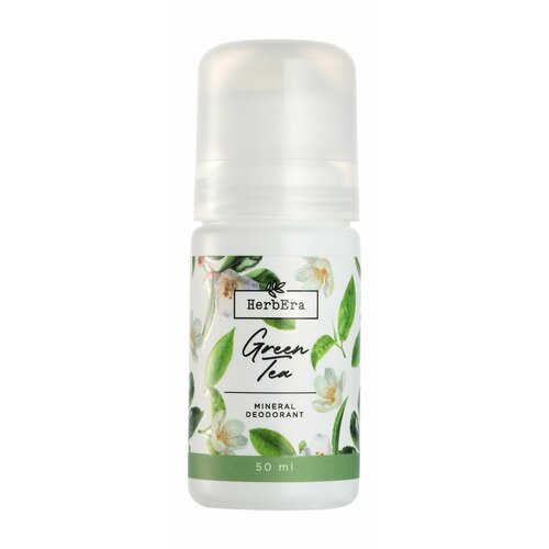 Минеральный шариковый дезодорант с ароматом зеленого чая / HerbEra Green Tea Mineral Deodorant