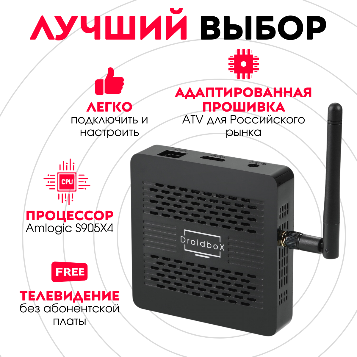 Медиаплеер Смарт-ТВ Приставка Droidbox DX3 4/32 Gb на Android TV 11