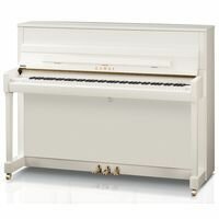 Kawai K200 WH/ P пианино, высота 114 см, белый полированный, еловая дека 1,34м2, Индонезии