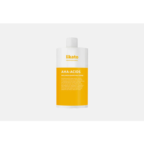 Шампунь-скраб для тонких волос Wellness hair shampoo scrub aha-acids 750 мл