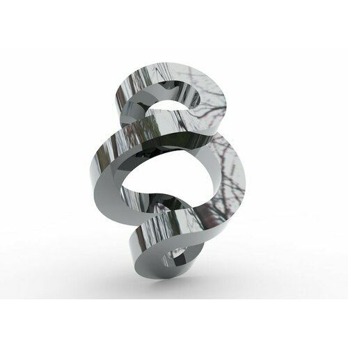 Полигональная фигура Гармония, геометрический полигональный металлический декор интерьера