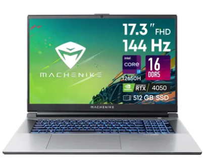 Ноутбук MACHENIKE L17 Pulsar XT JJ00GD00ERU Intel Core i7 12650H, 16GB, 512GB, RTX 4050, DOS