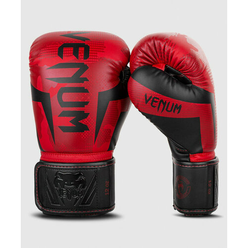 фото Боксерские перчатки venum elite 14oz красный, камуфляж