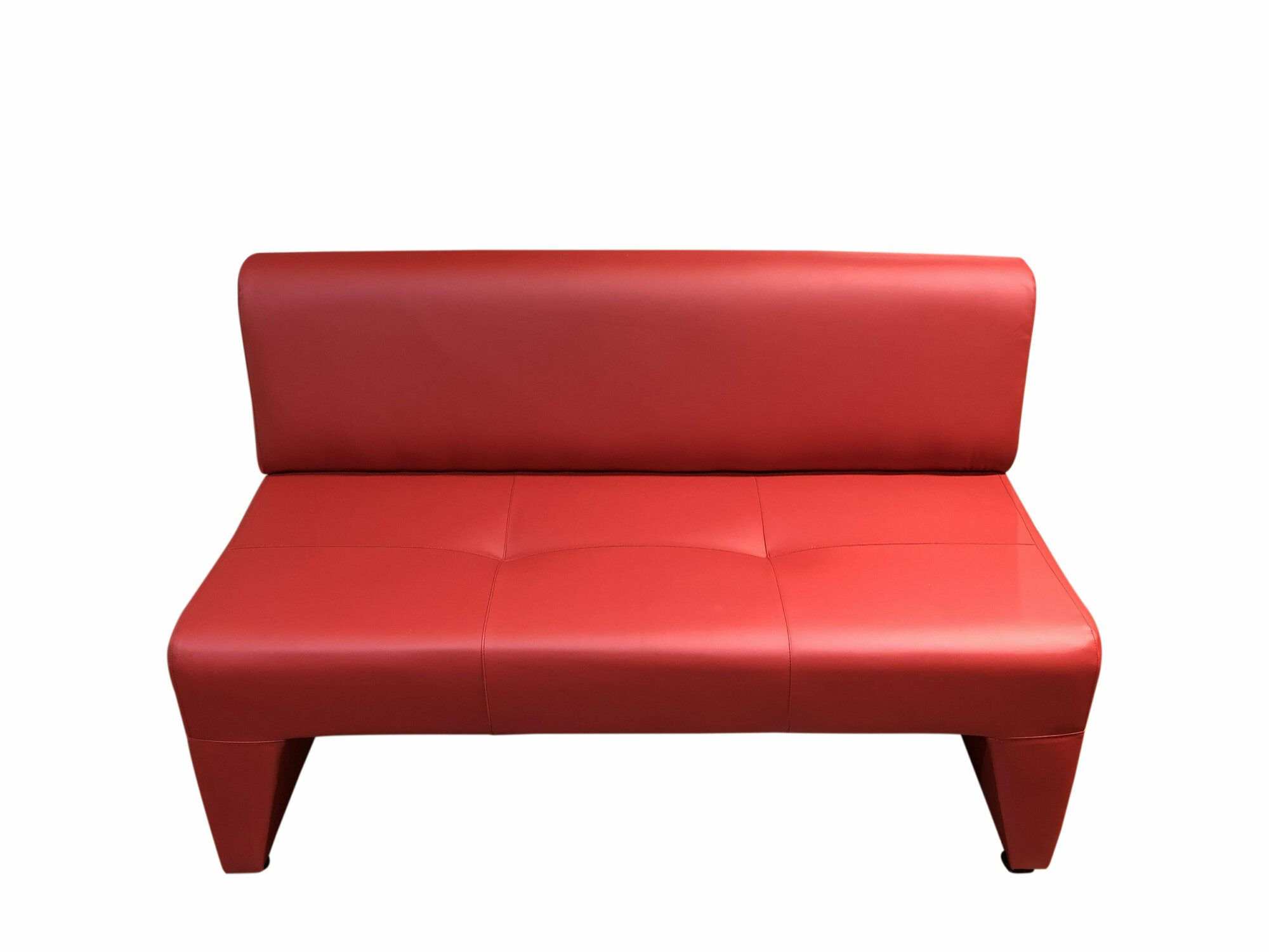 фото Диван двухместный Пронто эко-кожа красный