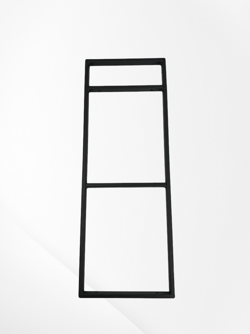 Рамка навесная металлическая трехъярусная черная для полки лофт, 2 шт. - фотография № 4