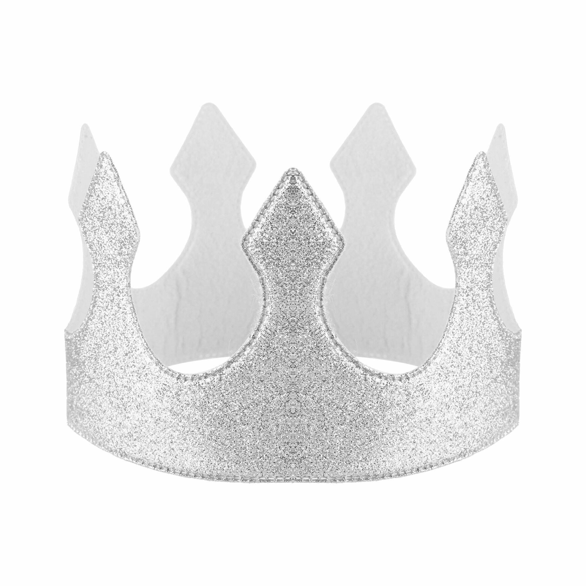 Корона тканевая  Классика  ОГ 58 см  Серебро  1 шт 