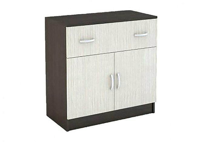 фото КОМОД 1 ЯЩИК 2 СТВОРКИ Спальня БАСЯ КМ 552-М (0,8х0,79х0,41)