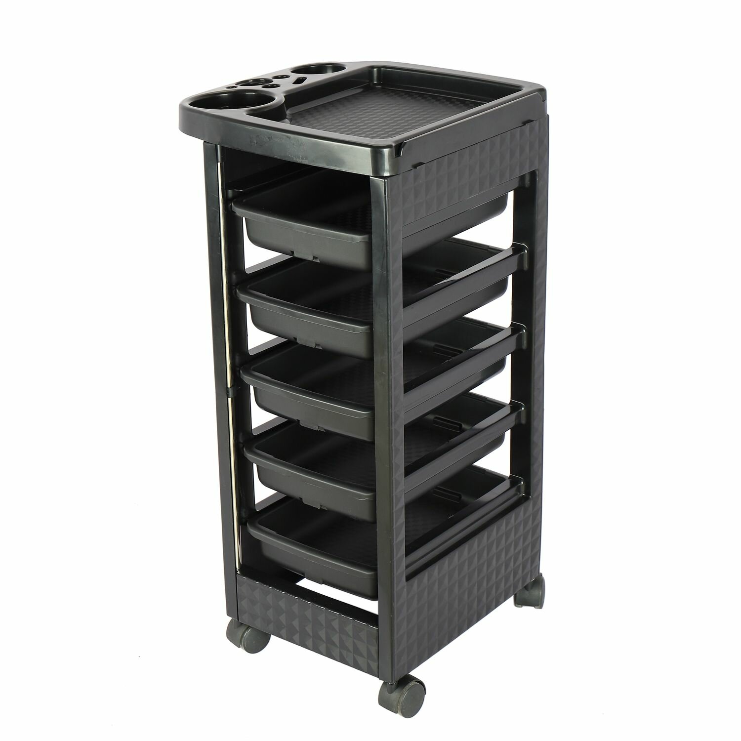 фото Тележка парикмахерская черная Т22