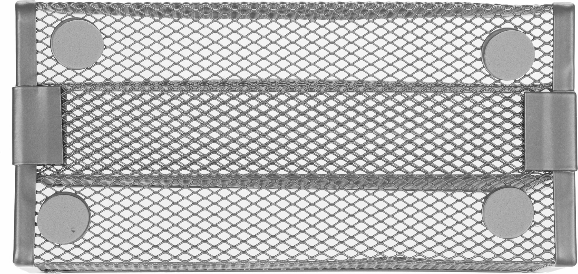 Подставка для бумаг и писем Attache (3 секции, металлическая сетка, высота 135 мм, серебро)