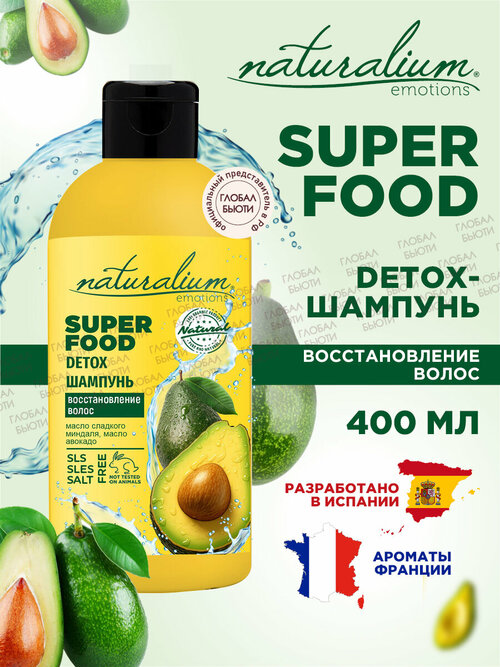 Naturalium Emotions Detox шампунь для восстановления волос 