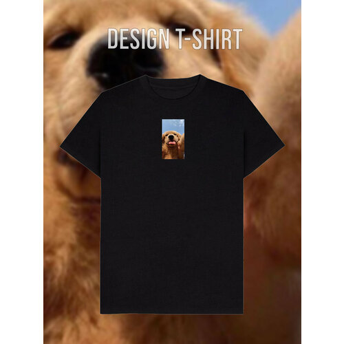 фото Футболка, размер 52, черный design t-shirt