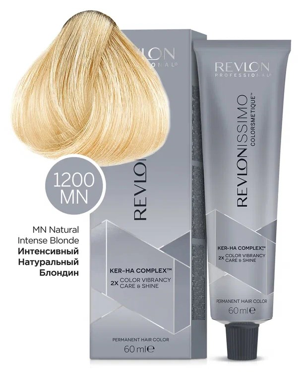 Краска для волос Revlon Professional Coloring Hair Revlonissimo Colorsmetique Intense Blondes, Интенсивный блондин. Перманентное окрашивание с высоким уровнем осветления. Перманентный Краситель с Максимальным Эффектом Осветления, 1200MN