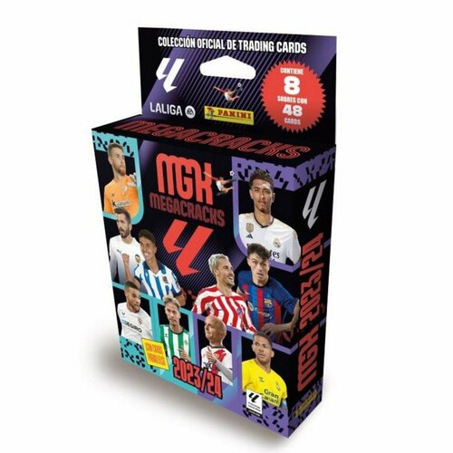 Panini / Блистер футбольных карточек (8 пакетиков) испанская Ла Лига 2023-24 / подарочный набор коллекционных карточек с футболистами любителям панини