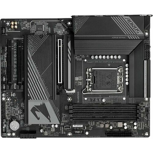 Материнская плата GIGABYTE B760 AORUS ELITE, LGA 1700, Intel B760, ATX, Ret материнская плата gigabyte z690 aero g lga 1700 atx