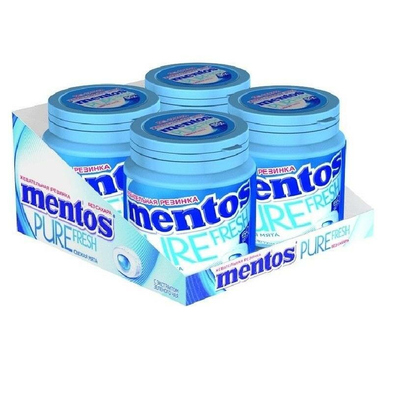 Резинка жевательная Mentos Pure Fresh Свежая мята, 100 г - фото №11