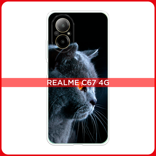 Силиконовый чехол на Realme C67 4G / Реалми C67 4G Благородный кот британец силиконовый чехол на realme 10 4g реалми 10 4g благородный кот британец