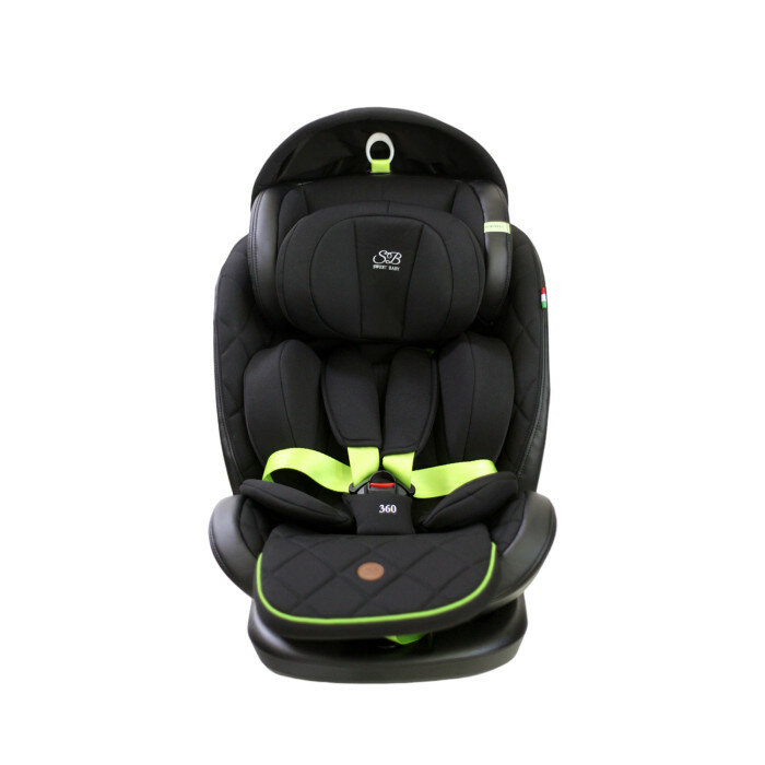 Поворотное Suburban 360 Isofix Black/Green