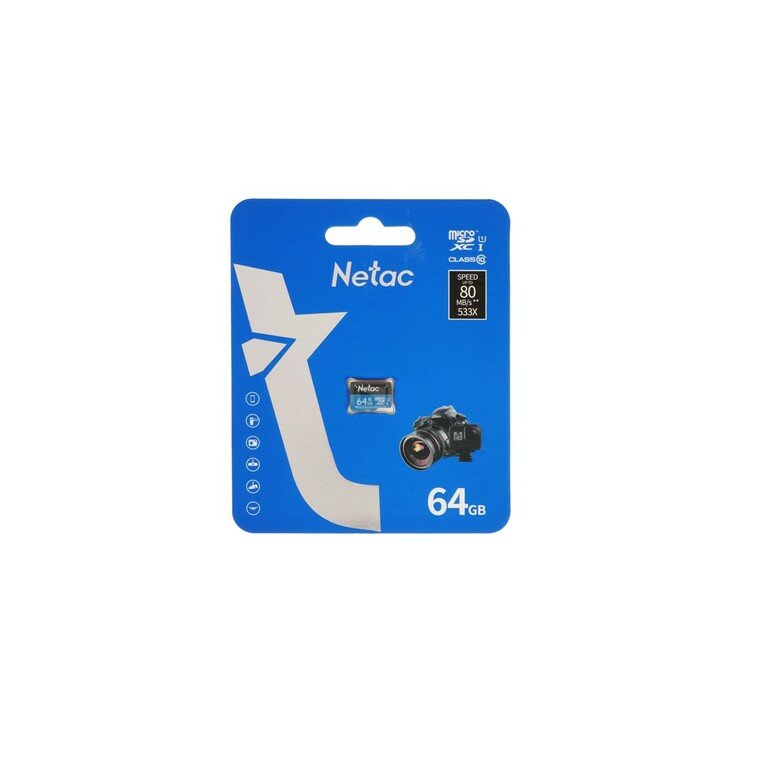 Карта памяти 8GB Netac microSDHC (без SD адаптера) 80MB/s - фото №17