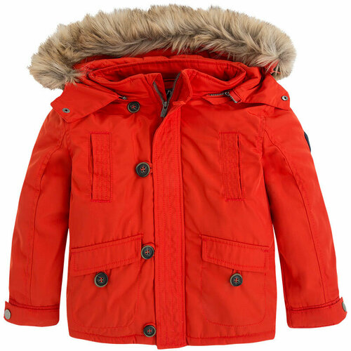 Куртка Mayoral, размер 134, оранжевый куртка mayoral для мальчиков размер 152 бежевый