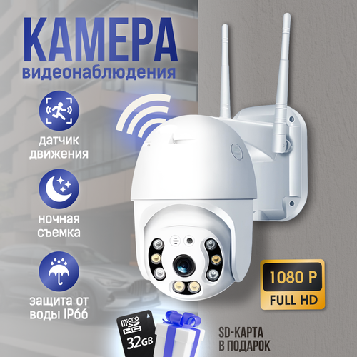 Камера видеонаблюдения с записью на 32Gb Micro SD 225000₽