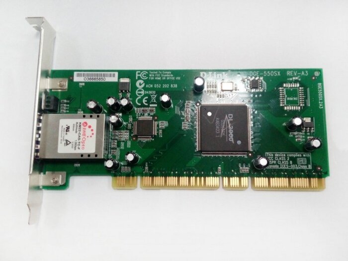 Оптическая сетевая карта D-Link DGE-550SX Rev A3 PCI/PCI-X133