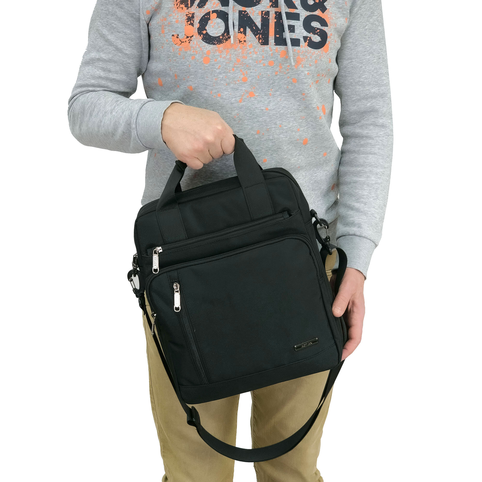 фото Мужская вертикальная сумка А4