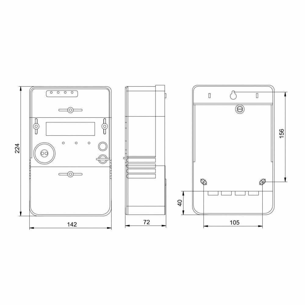 SME-1C7-80 Счетчик электрической энергии однофазный многотарифный STAR 128/1 С7-5(80)Э RS-485 IEK - фото №3