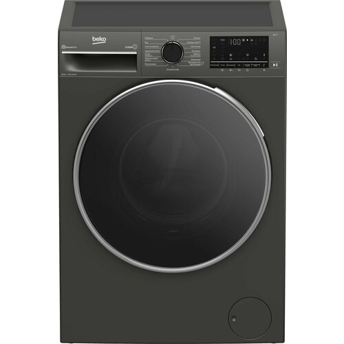 Узкая стиральная машина Beko B3WFR56H2A, 6,5 кг, антрацит