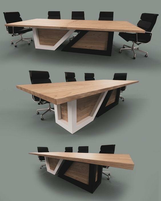 фото Конференц-стол для переговоров, промышленный дизайн Лампи, 280*120 см