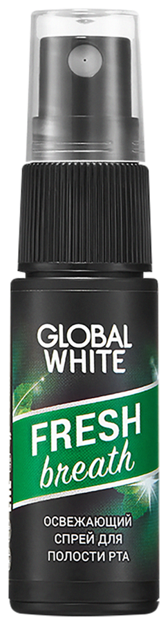 Спрей для полости рта GLOBAL WHITE освежающий с экстрактом оливы и петрушки
