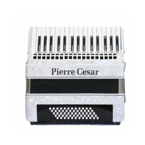 PCA3260 WHP Аккордеон, 60 басов, 32 клавиши в правой руке, цвет белый перламутр, Pierre Cesar