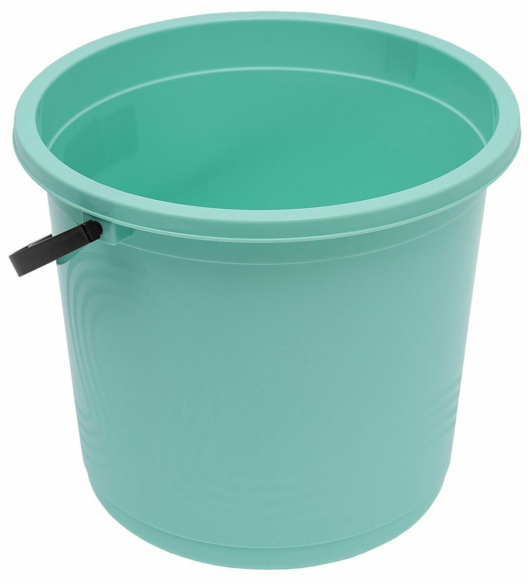 фото Ведро пластиковое с ручкой, 7 л, ведро для мытья полов Elfplast Волна, светло-мятный