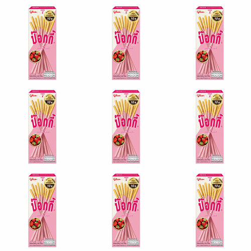 Glico Печенье Pocky Клубника, 21 г, 9 уп