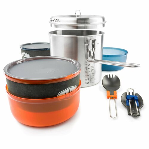 фото Походная посуда gsi outdoors cooking set glacier stainless dualist ii