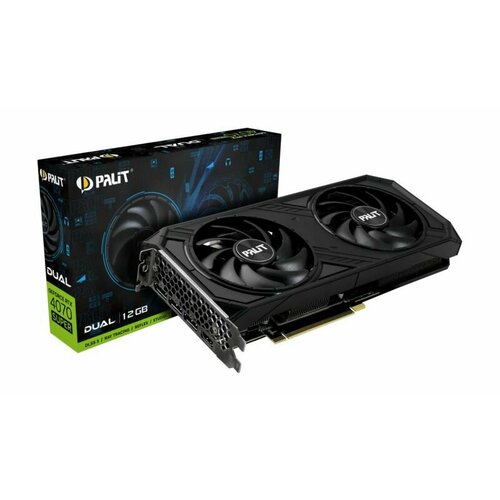 Видеокарта Palit RTX4070 SUPER DUAL 12GB GDDR6X 192-bit DPx3 HDMI 2FAN RTL 7653800₽
