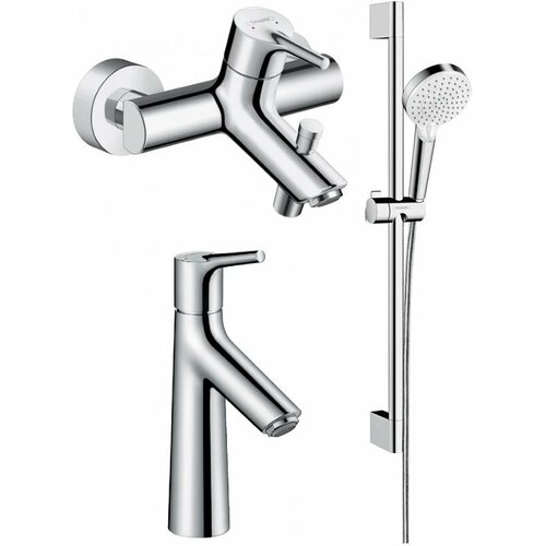 Комплект смесителей Hansgrohe Talis S 72400000 + 72021000 + 26532400 комплект смесителей hansgrohe logis 71400000 71101000 26532400