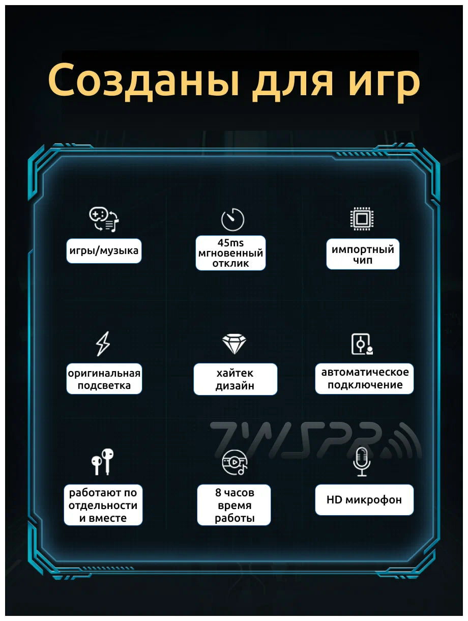 Наушники беспроводные для телефона игровые с микрофоном для андроид и айфон/ Блютуз гарнитура P30