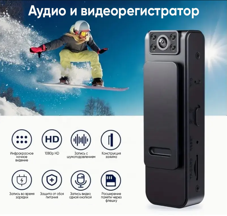 Мини камера TAYMLUX wifi камера ночного видения видеонаблюдение скрытая с удаленным доступом с телефона для дома миникамера с поворотным объективом