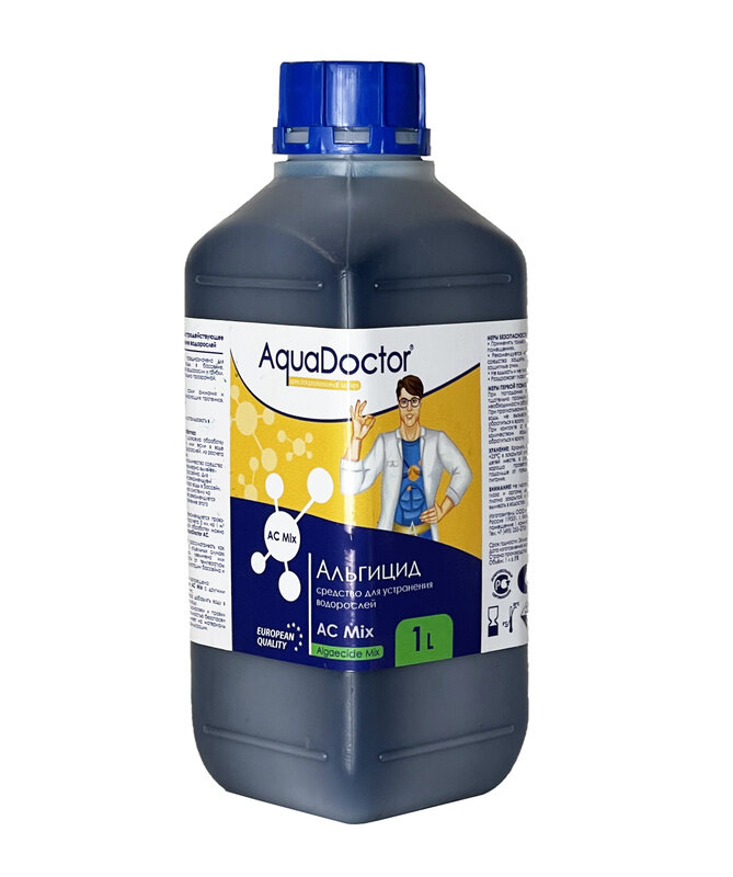 Жидкое средство против водорослей AquaDoctor AC MIX, 1 л, экологичный